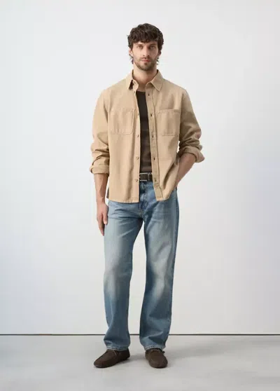 MANGO 100% COTTON OVERSHIRT WITH POCKETS