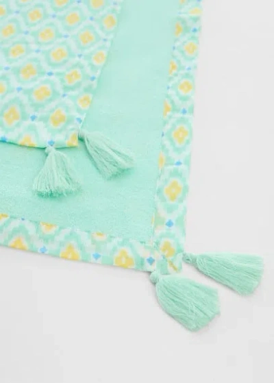 Mango Kids' Serviette In Vert D´eau