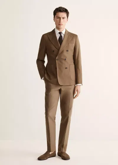 Mango 100% Cotton Slim Fit Shirt In White