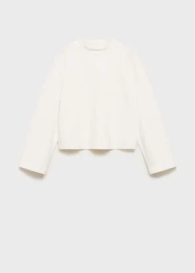 Mango T-shirt 100 % Coton Écru - Enfants - 13-14 Ans -  Kids In Ecru