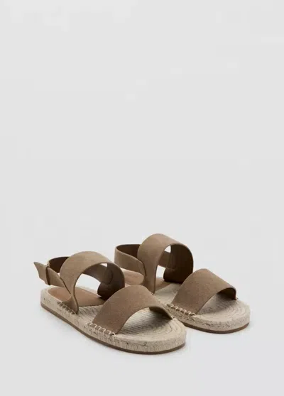 Mango 100% Leather Sandals With Straps And Buckles