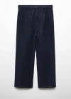 Mango Pantalon In Bleu Marine