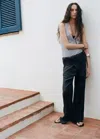 Mango 100% Lyocell Trousers In Multi