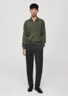 Mango Regular-fit Cotton Hooded Sweatshirt Forest Green In Vert Forêt