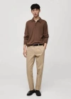 Mango Regular-fit Cotton Hooded Sweatshirt Medium Brown In Marron Moyen