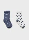 Mango 2 Pack Mixed Socks Dark Navy In Dark Navy