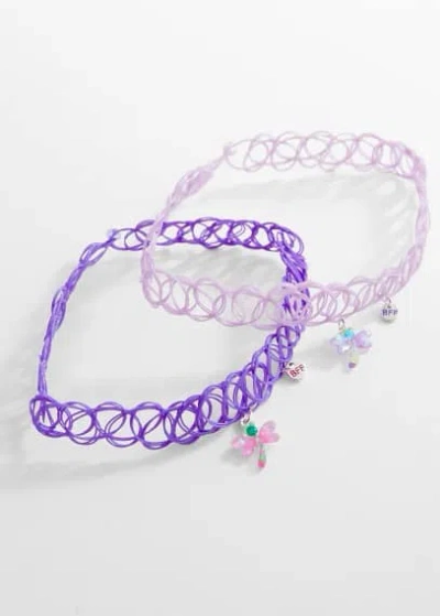 Mango Kids' Necklace Lilac