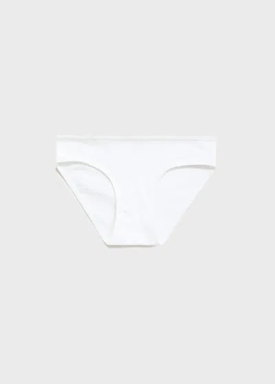 Mango Kids' 3 Pack Cotton Panties Off White