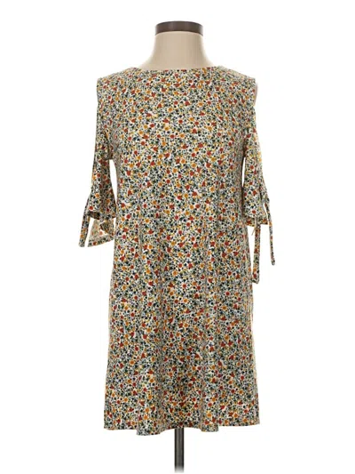 Pre-owned Mango 3/4 Sleeve T-shirt In Gold