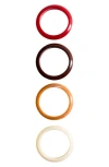 Mango 4-pack Bangle Bracelets In Multi