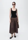 Mango A-line Dress Chocolate In Chocolate