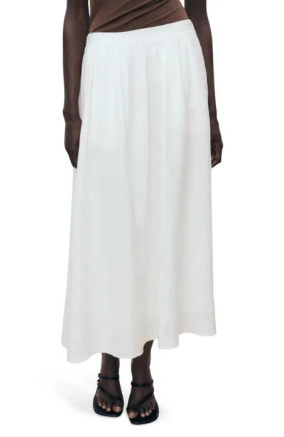 Mango A-line Linen Skirt