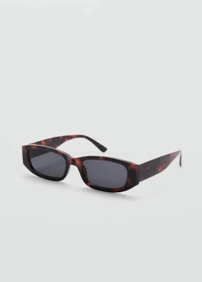 Mango Lunettes De Soleil Monture En Plastique In Chocolat