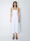 Mango A-line Dress With Open Back In White