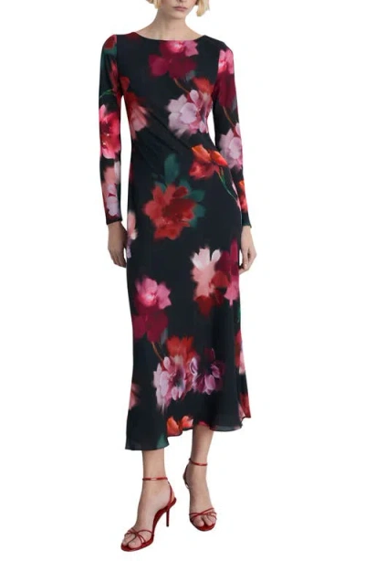 Mango Allegra Long Sleeve Dress In Black