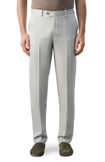 Mango Amalfi Slim Fit Suit Trousers In Gray