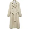 Mango Angela Trench Coat In Multi