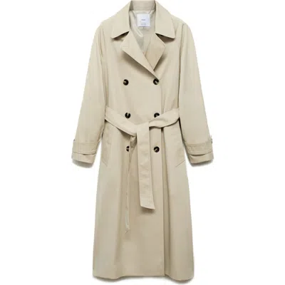 Mango Angela Trench Coat In Multi