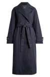 Mango Angela Water Repellent Trench Coat In Black