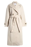 Mango Angela Water Repellent Trench Coat In Light Beige