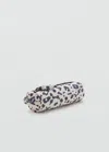Mango Animal Print Case Sand In White