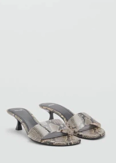 Mango Sandales Beige - Femme - 41 -