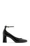 Mango Ankle Strap Pump In Black