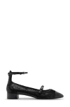 Mango Ankle Strap Pump In Black