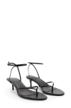 Mango Ankle Strap Sandal In Black