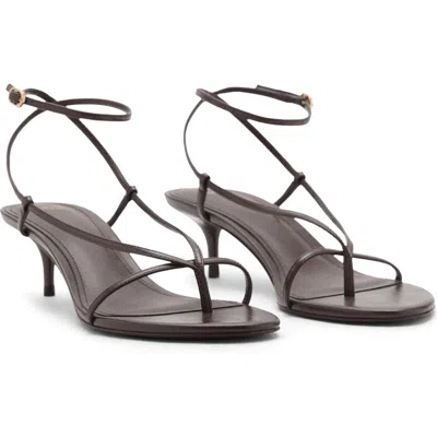 Mango Ankle Strap Sandal In Brown