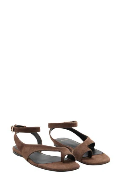 Mango Ankle Strap Sandal In Brown