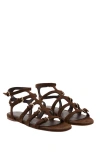 Mango Ankle Strap Sandal In Brown