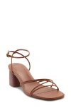 Mango Ankle Strap Sandal In Leather