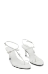 Mango Ankle Strap Sandal In White