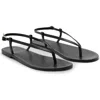 Mango Ankle Strap Thong Sandal In Black