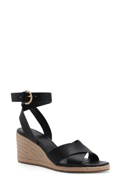 Mango Ankle Strap Wedge Sandal