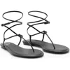 Mango Ankle Wrap Sandals In Multi
