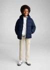 Mango Anorak Dark Navy In Dark Navy