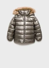 Mango Anorak Dark Silver In Dark Silver