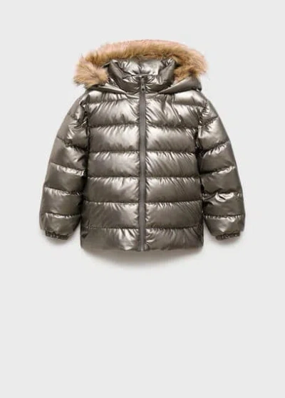 Mango Kids' Anorak Dark Silver