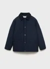 Mango Anorak Matelassé Col Chemise Bleu Marine - Enfants - 13-14 Ans -  Kids In Blue