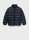Mango Kids' Quilted Jacket In Black