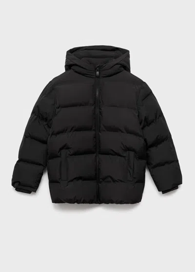 Mango Anorak Noir - Enfants - 9 -  Kids In Black