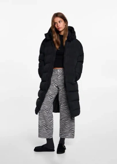 Mango Kids' Anorak In Noir