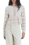 Mango Arena Openwork Top In White