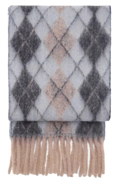 Mango Argyle Scarf In Brown