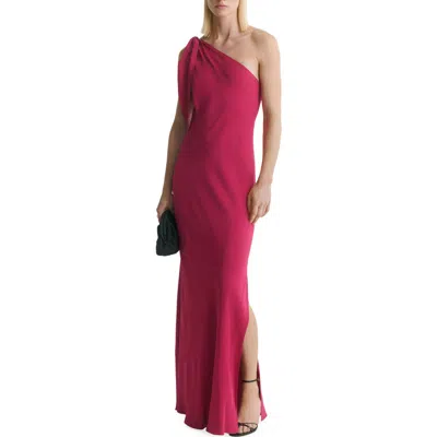Mango Asymmetric A-line Dress In Pink
