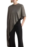 Mango Asymmetric Lurex Cape In Multi