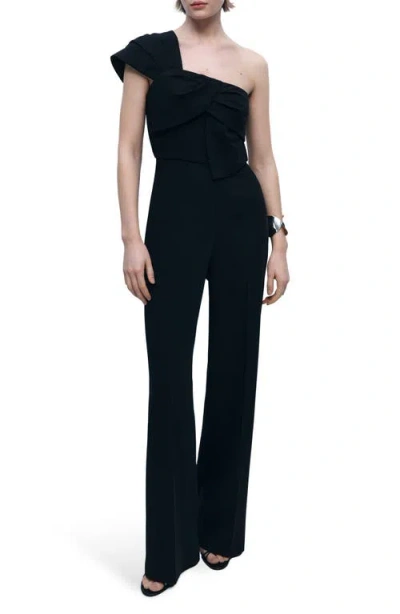 Mango Asymmetric Wide Leg Jumpsuit