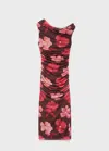 Mango Women's Asymmetrical Floral Dress In Multi